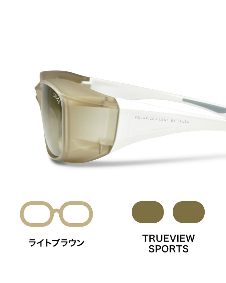 EMCオーバーグラス［テンプル/ホワイト］ -TRUEVIEW SPORTS – TALEX