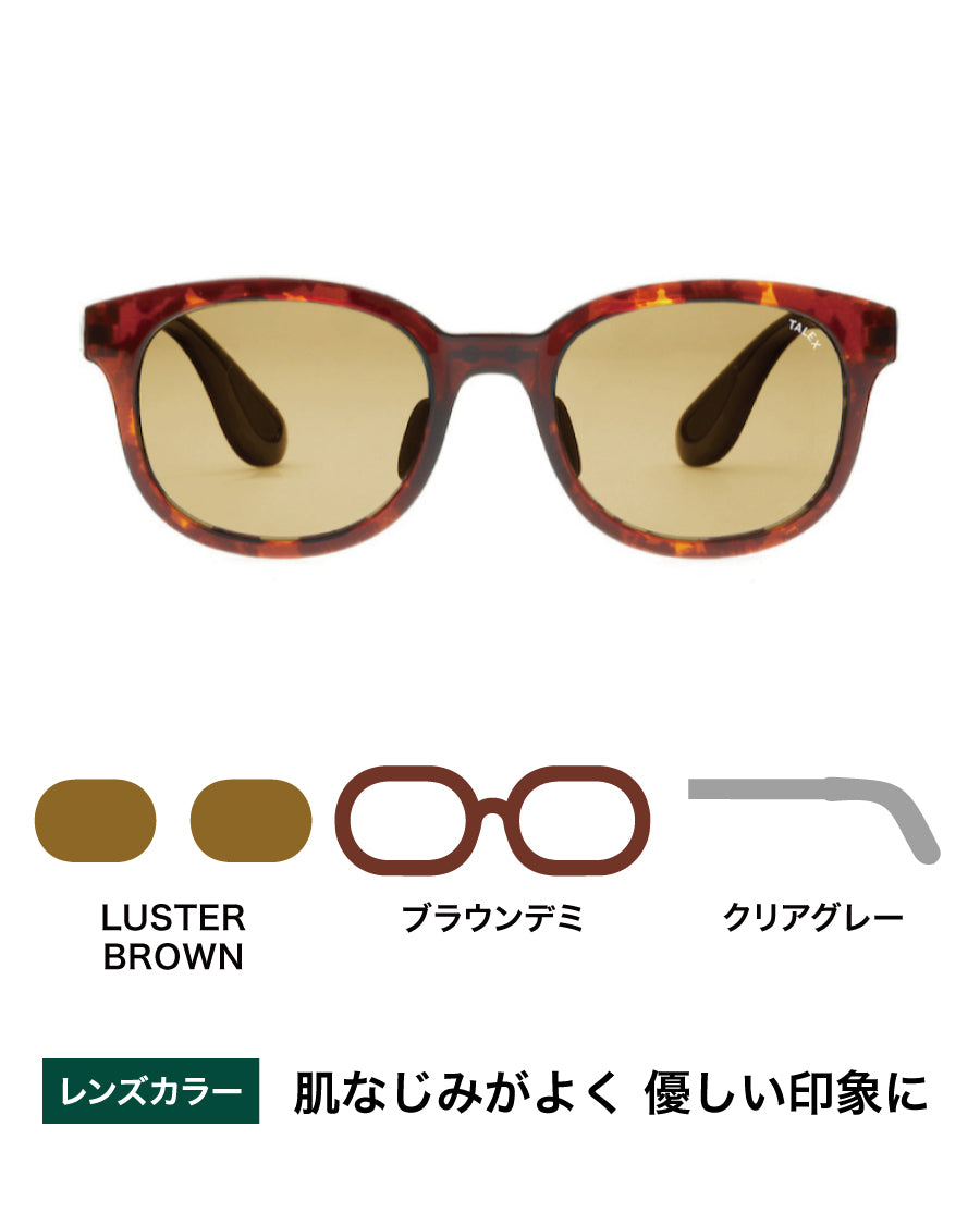 タレックスOZNIS FLAT 03 ブラウンデミ　新品未使用品 OZNIS | オズニス / FLAT03 -LUSTER BROWN – TALEX online store
