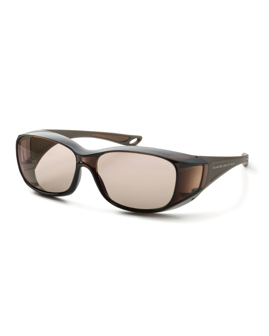 TALEX オーバーグラス 偏光 サングラス　ブラウン　釣りゴルフ自転車ドライブ オーバーグラス -PEACE BROWN – TALEX online store
